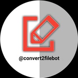 CONVERT BOT (@convert2filebot) telegram bot image