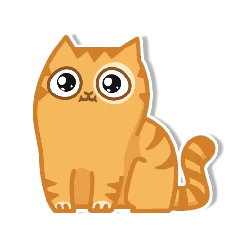 Sticker from the "persik _the_cat" sticker pack