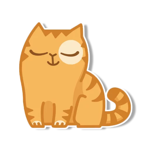 Sticker from the "persik _the_cat" sticker pack