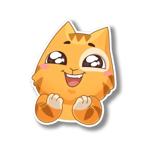 Sticker from the "persik _the_cat" sticker pack