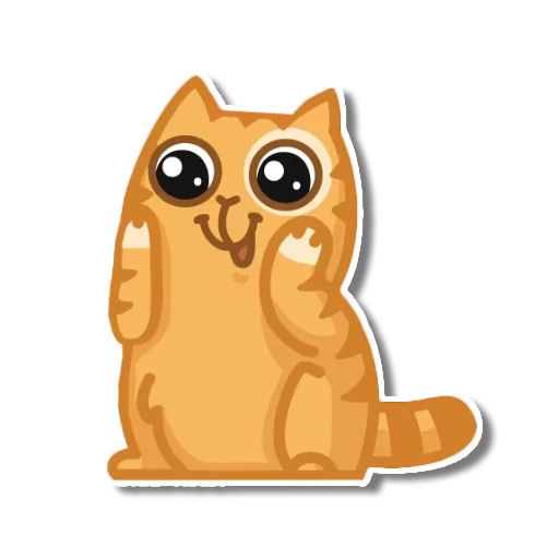 Sticker from the "persik _the_cat" sticker pack