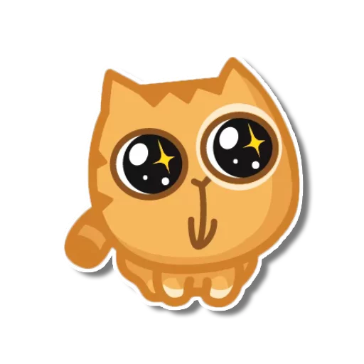 Sticker from the "persik _the_cat" sticker pack