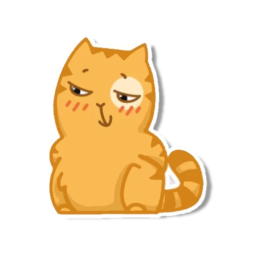 Sticker from the "persik _the_cat" sticker pack