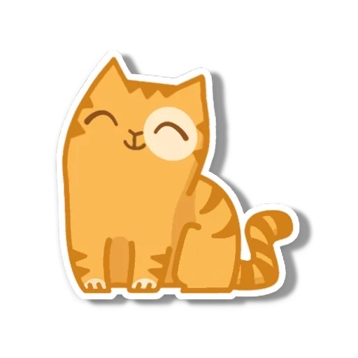 Sticker from the "persik _the_cat" sticker pack