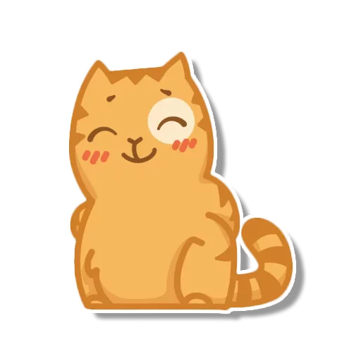 Sticker from the "persik _the_cat" sticker pack