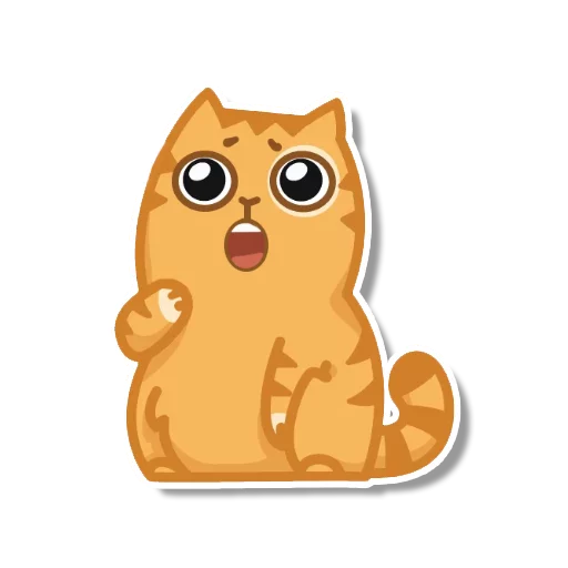 Sticker from the "persik _the_cat" sticker pack