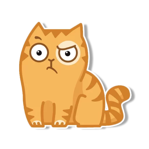 Sticker from the "persik _the_cat" sticker pack