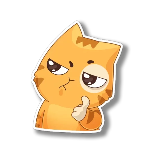 Sticker from the "persik _the_cat" sticker pack