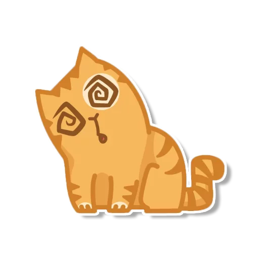 Sticker from the "persik _the_cat" sticker pack