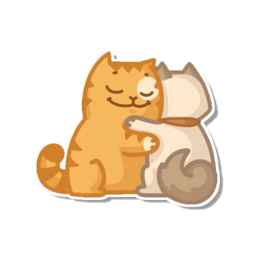 Sticker from the "persik _the_cat" sticker pack