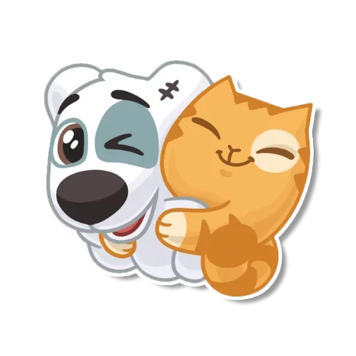 Sticker from the "persik _the_cat" sticker pack