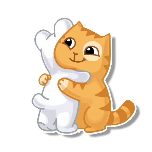 Sticker from the "persik _the_cat" sticker pack