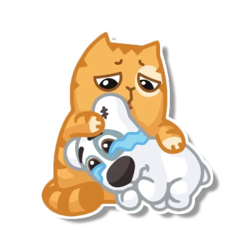 Sticker from the "persik _the_cat" sticker pack