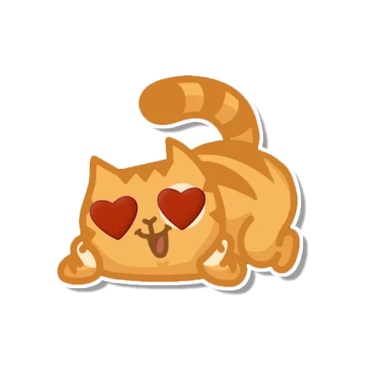 Sticker from the "persik _the_cat" sticker pack