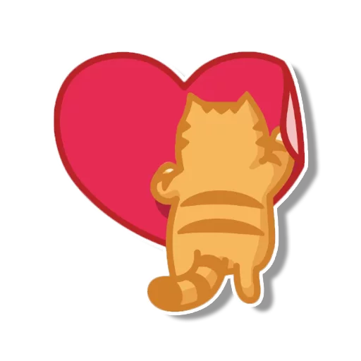 Sticker from the "persik _the_cat" sticker pack