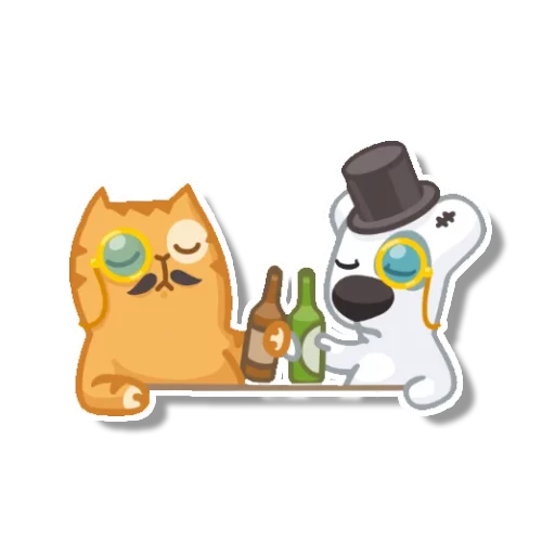 Sticker from the "persik _the_cat" sticker pack