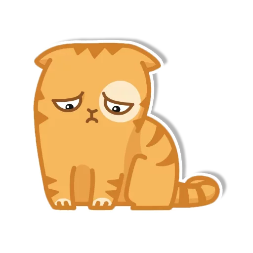 Sticker from the "persik _the_cat" sticker pack