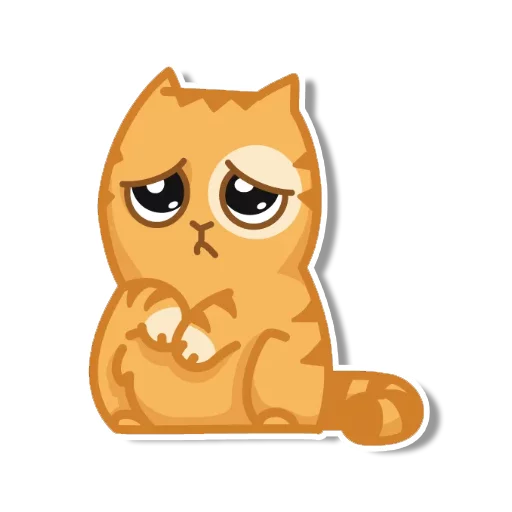 Sticker from the "persik _the_cat" sticker pack