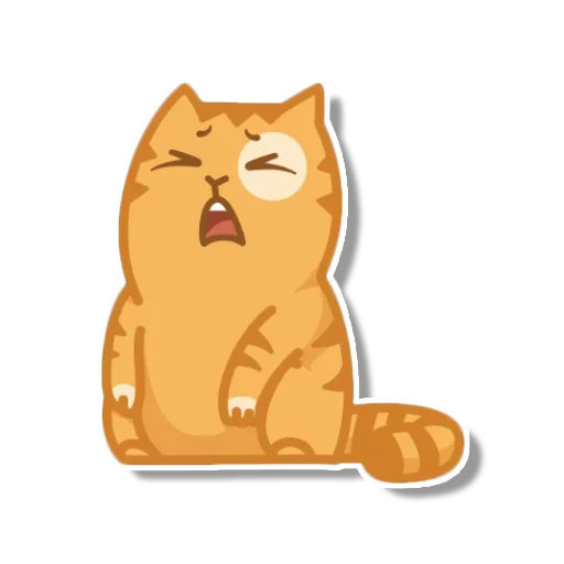 Sticker from the "persik _the_cat" sticker pack