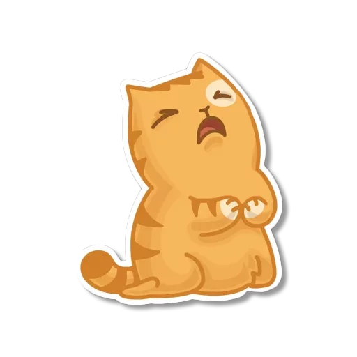 Sticker from the "persik _the_cat" sticker pack