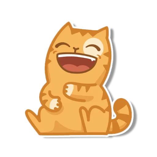 Sticker from the "persik _the_cat" sticker pack