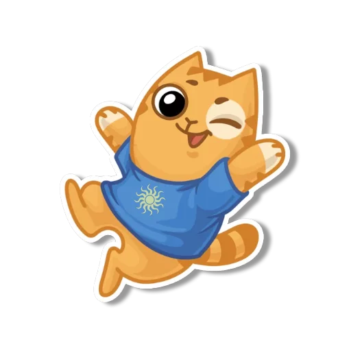 Sticker from the "persik _the_cat" sticker pack