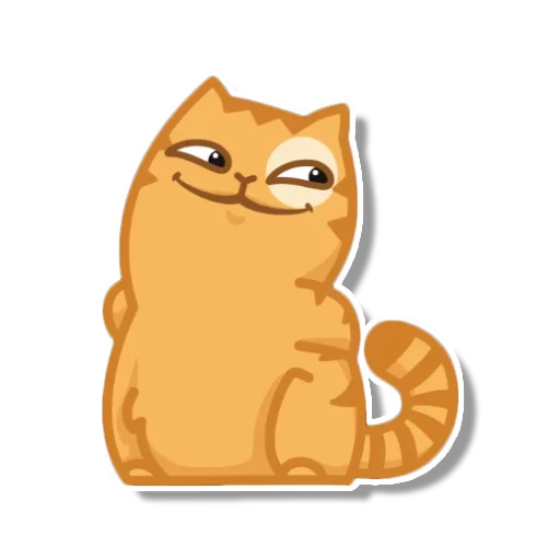 Sticker from the "persik _the_cat" sticker pack