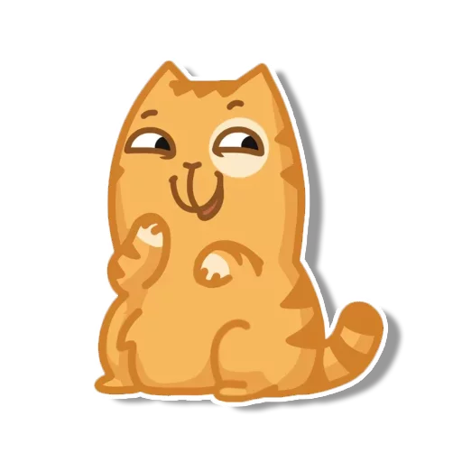 Sticker from the "persik _the_cat" sticker pack