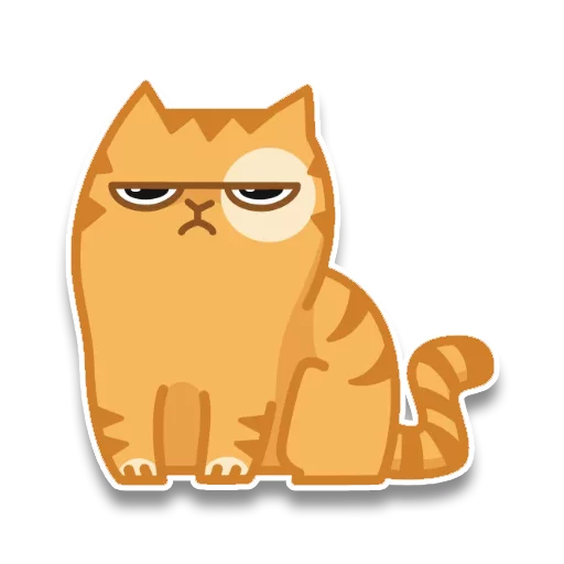 Sticker from the "persik _the_cat" sticker pack