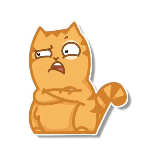 Sticker from the "persik _the_cat" sticker pack