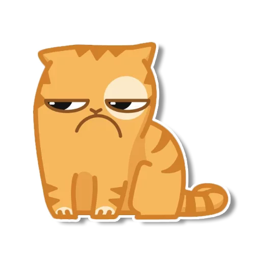 Sticker from the "persik _the_cat" sticker pack