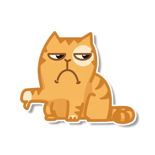 Sticker from the "persik _the_cat" sticker pack