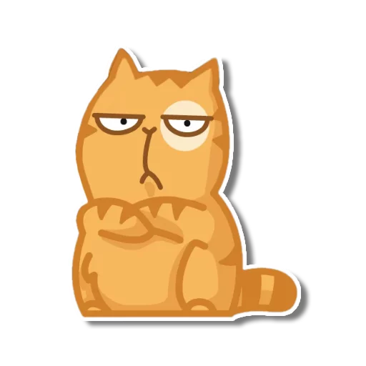 Sticker from the "persik _the_cat" sticker pack