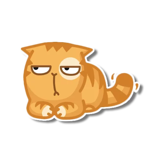 Sticker from the "persik _the_cat" sticker pack