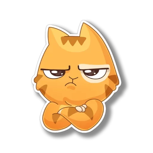 Sticker from the "persik _the_cat" sticker pack