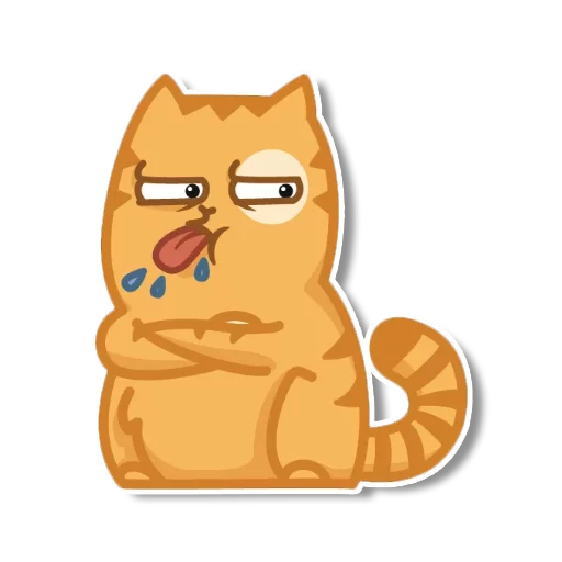 Sticker from the "persik _the_cat" sticker pack