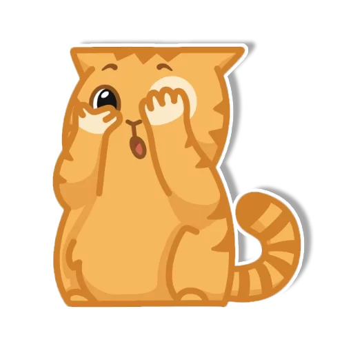 Sticker from the "persik _the_cat" sticker pack