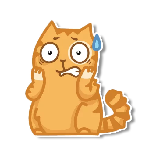 Sticker from the "persik _the_cat" sticker pack