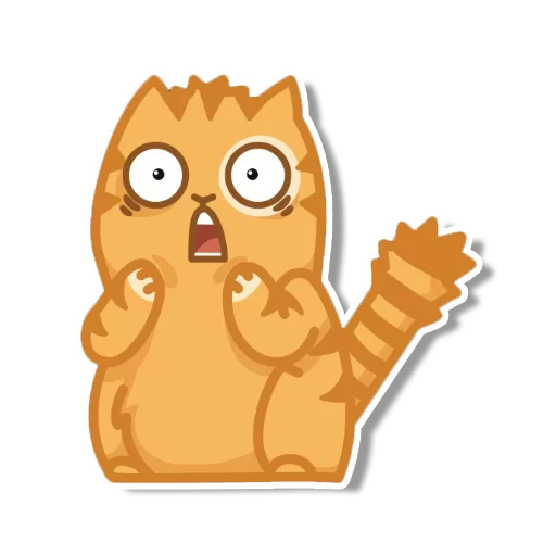 Sticker from the "persik _the_cat" sticker pack