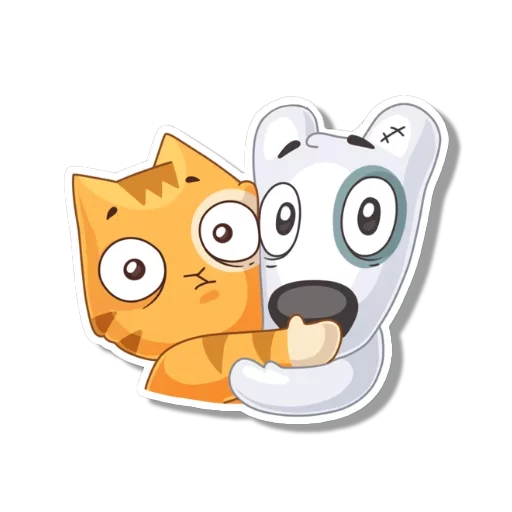 Sticker from the "persik _the_cat" sticker pack