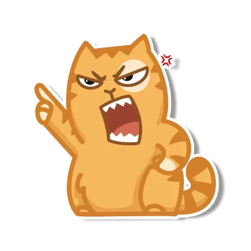 Sticker from the "persik _the_cat" sticker pack