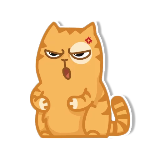 Sticker from the "persik _the_cat" sticker pack