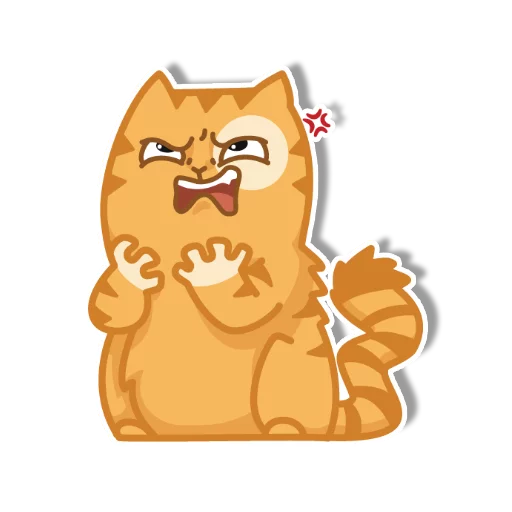 Sticker from the "persik _the_cat" sticker pack