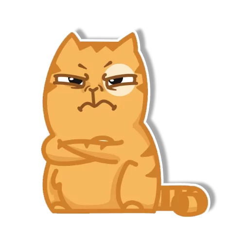 Sticker from the "persik _the_cat" sticker pack