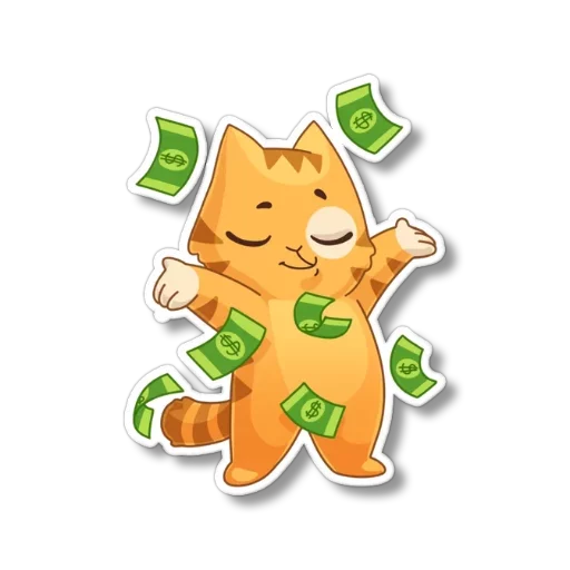 Sticker from the "persik _the_cat" sticker pack