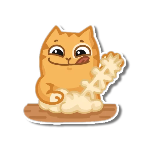 Sticker from the "persik _the_cat" sticker pack