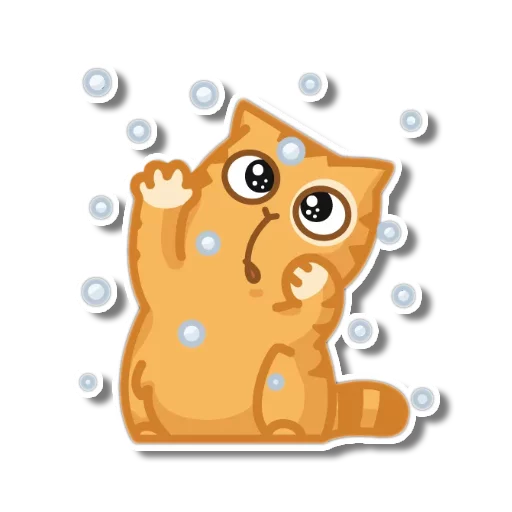 Sticker from the "persik _the_cat" sticker pack