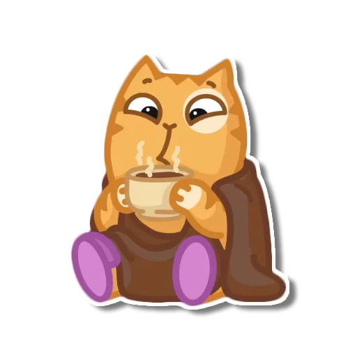 Sticker from the "persik _the_cat" sticker pack