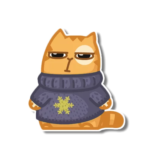 Sticker from the "persik _the_cat" sticker pack