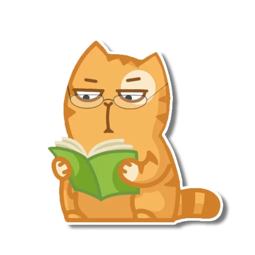 Sticker from the "persik _the_cat" sticker pack